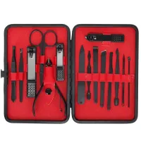 Soulima 15-Delige Luxe Manicure en Pedicure Set - Compleet met Etui